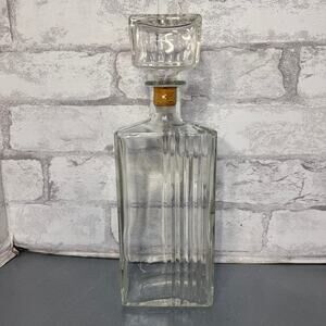 Vintage Glass Decanter W/ Stopper